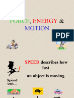 Force Energy Motion