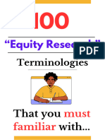 Equity Research Terminologies