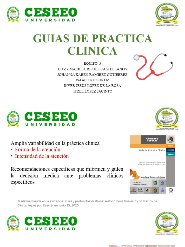Guías de Práctica Clínica en Medicina | PDF | Evidencia basada en ...