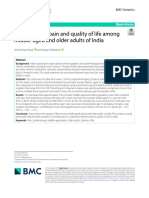 Association of Pain and Quality of Life Among Middle-Aged and Older Adults of India