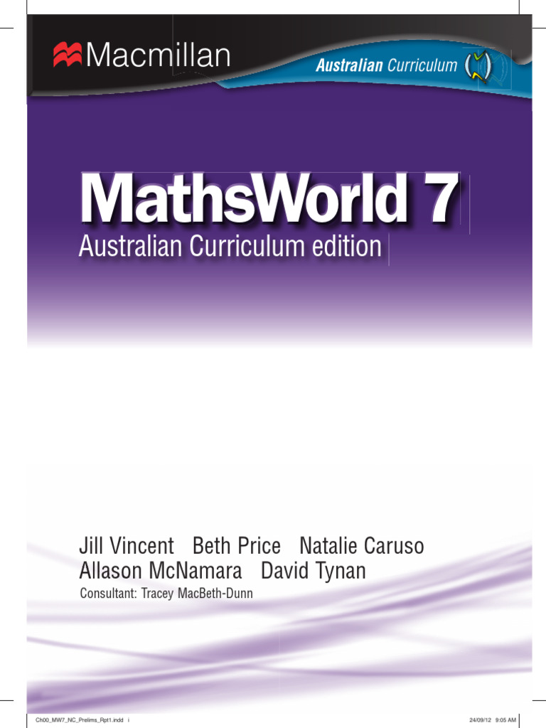 MathsWorld 7 Student | PDF | Equations | Line (Geometry)
