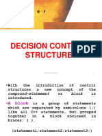 Decison Control Structures in C++