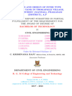 2020-21-Ce Analysis and Design of Intze Type Overhead Tank in Thokapalli Village, Pedda Arveedu (Mandal), Prakasam (District), Ap - 6