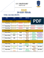 2do Grado - Primaria: Horario