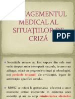 Curs 1-Managementul Medical Al Situaţiilor de Criză