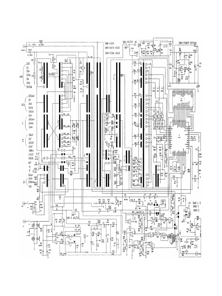 Ut70a Digital Multimeter SCH | PDF