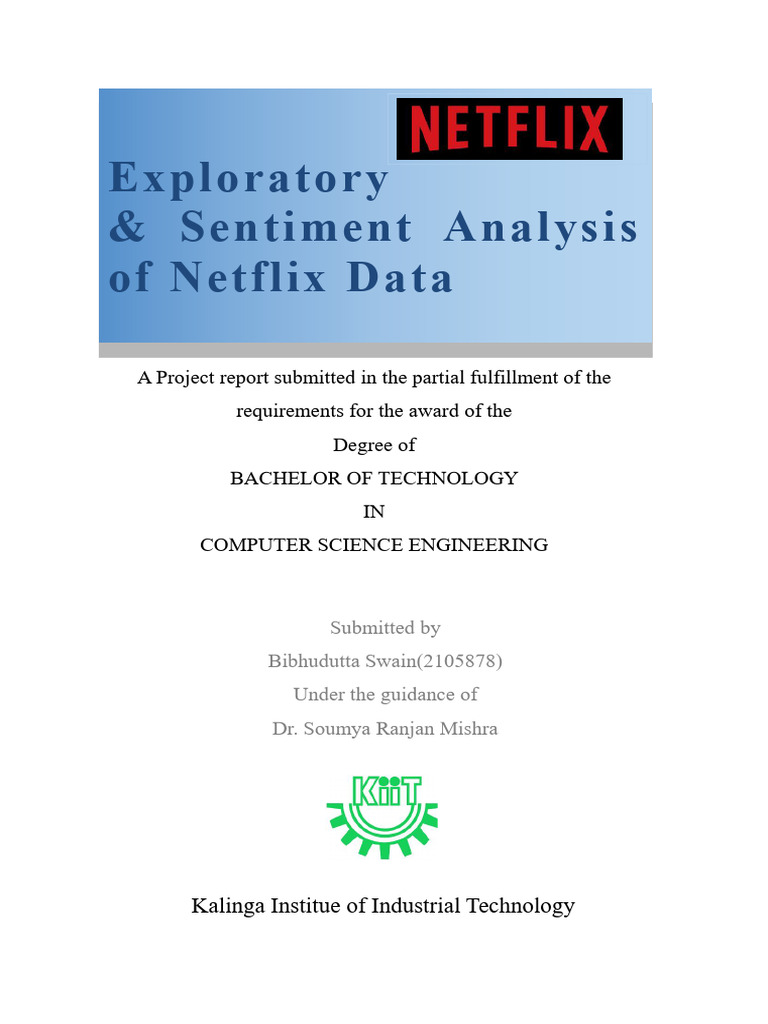 Netflix Analysis Report (2105878 - Bibhudutta Swain) | PDF | Data ...