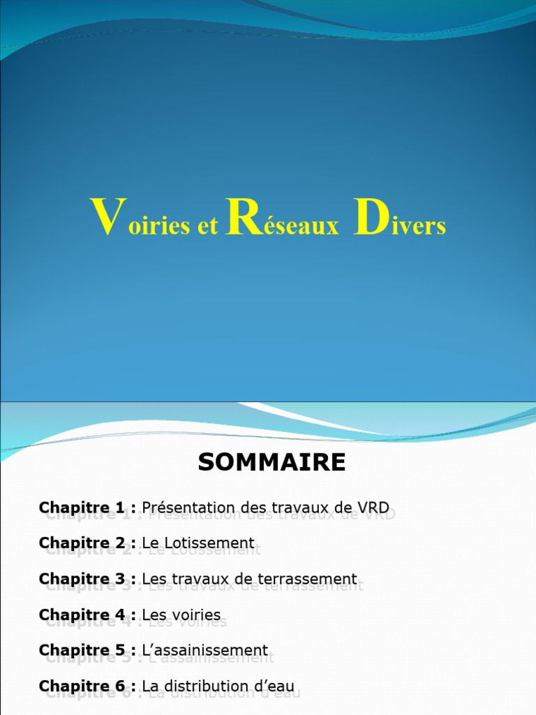 Travaux de VRD : Guide Complet | PDF | Assainissement