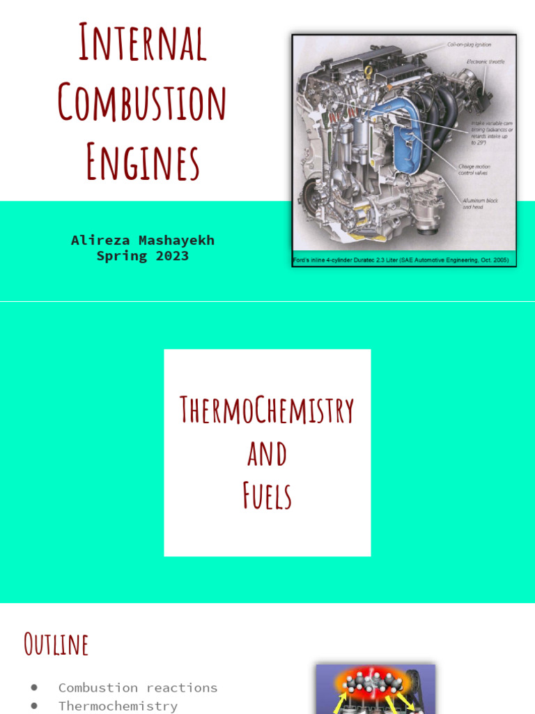 05 ThermoChemistry and Fuels Spring 2024 | PDF | Combustion | Petroleum