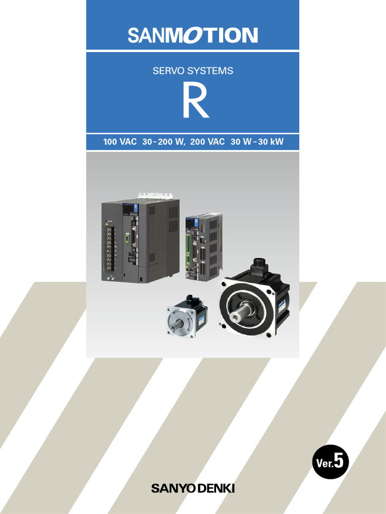 Sanmotion R 100-200v e | PDF | Servomechanism | Electric Motor