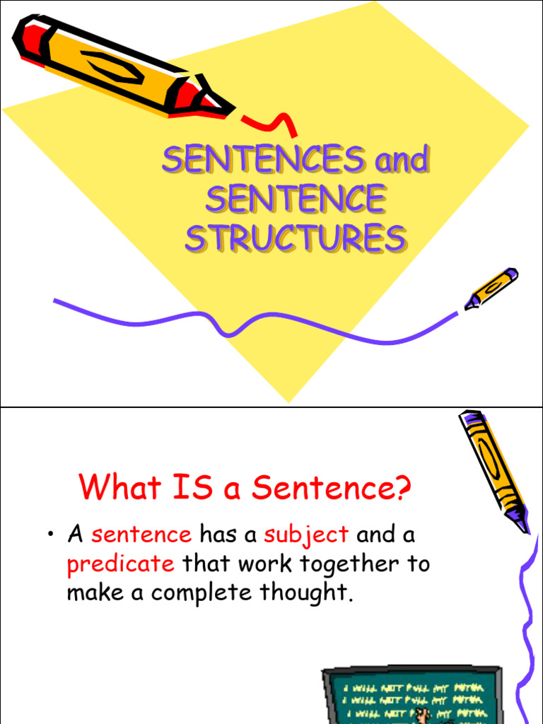 SENTENCE-STRUCTURES | PDF | Verb | Subject (Grammar)