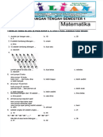 PDF Soal Uts Matematika Kelas 1 SD Semester 1 Ganjil Dan Kunci Jawaban Compress