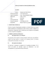 INFORME PSICOLÓGICO  LENGUAJE