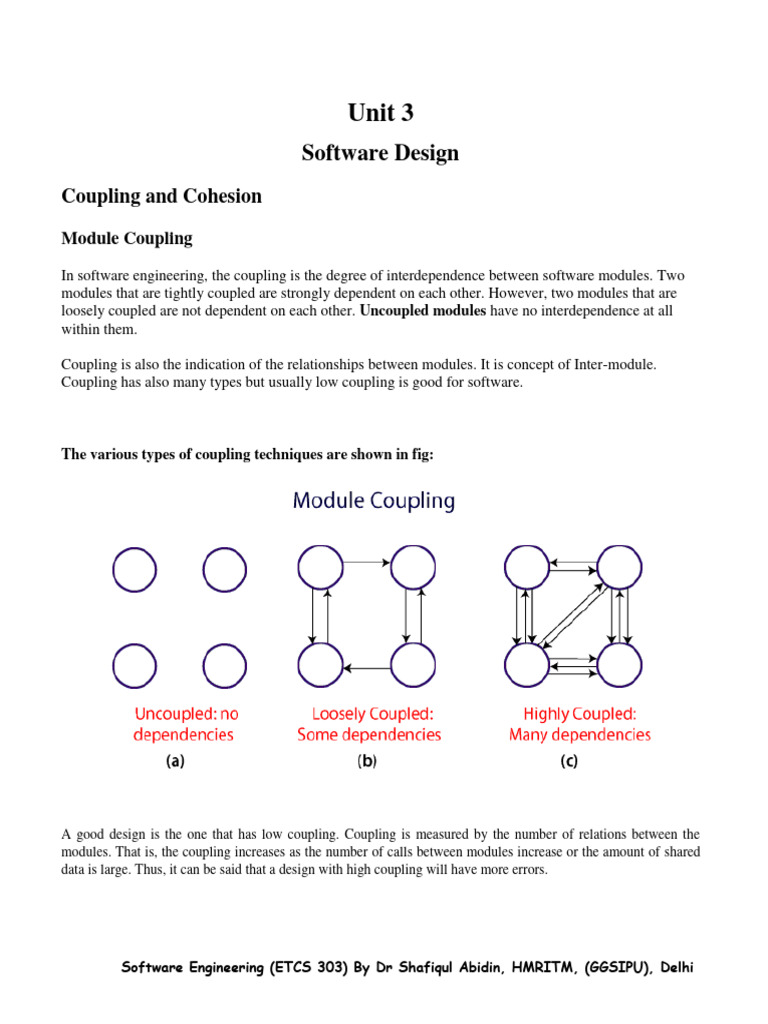 Understanding Coupling in Software Design | PDF | Class (Computer ...