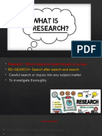 What is research