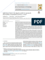 2022 Application of Static in Vitro Digestion Models for Assessing the Bioaccessibility of Hydrophobic Bioactives a Review