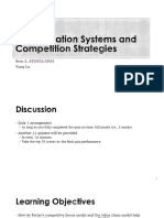 L3-Information Systems and Competition Strategies