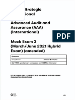 AAA - Mock Exam 3