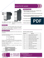 Ac Current Tranducer I21 True Rms Dual Output