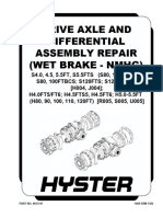 DRIVE AXLE AND DIFFERENTIAL ASSEMBLY REPAIR (WET BRAKE - NMHG)