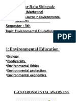 Basic Course Environmental Awarness