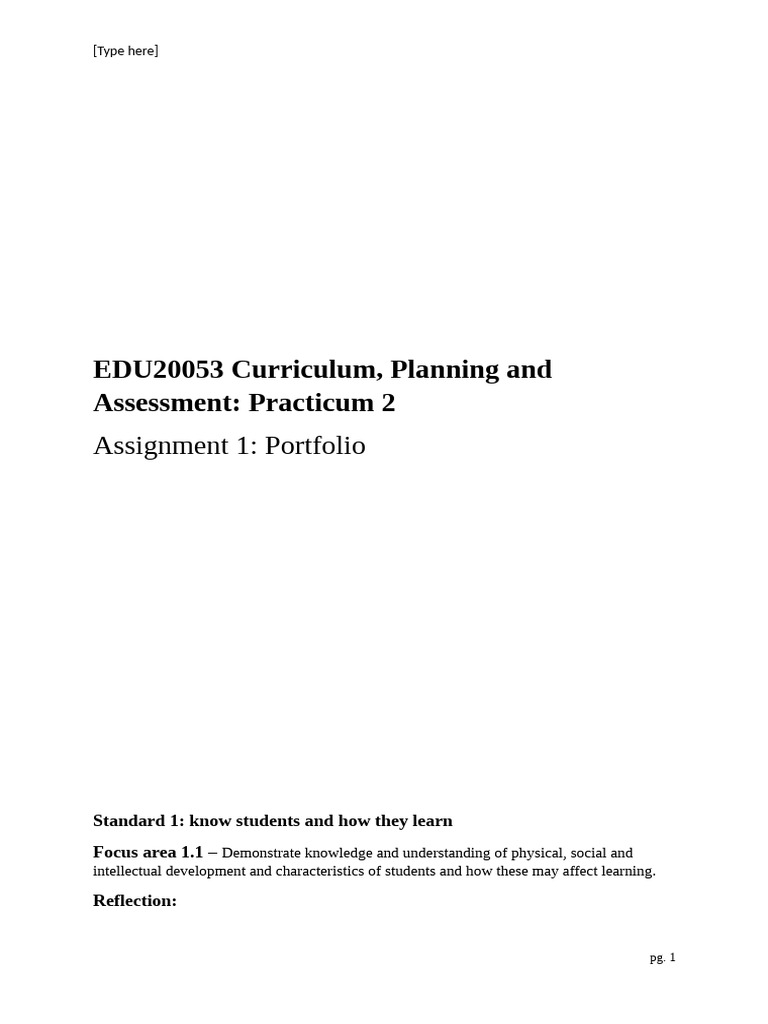 Scaffolding Portfolio Examples for EDU20053 | PDF | Teachers | Learning