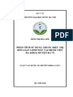 [123doc] Phan Tich Su Dung Thuoc Dieu Tri Roi Loan Lipid Mau Tai Benh Vien Da Khoa Huyen Ba Vi