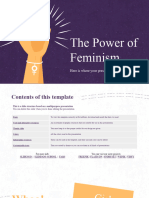 The Power of Feminism by Slidesgo