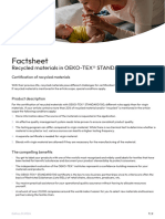 OEKO TEX STANDARD100 Recycled Factsheet EN