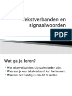 Tekstverbanden en Signaalwoorden