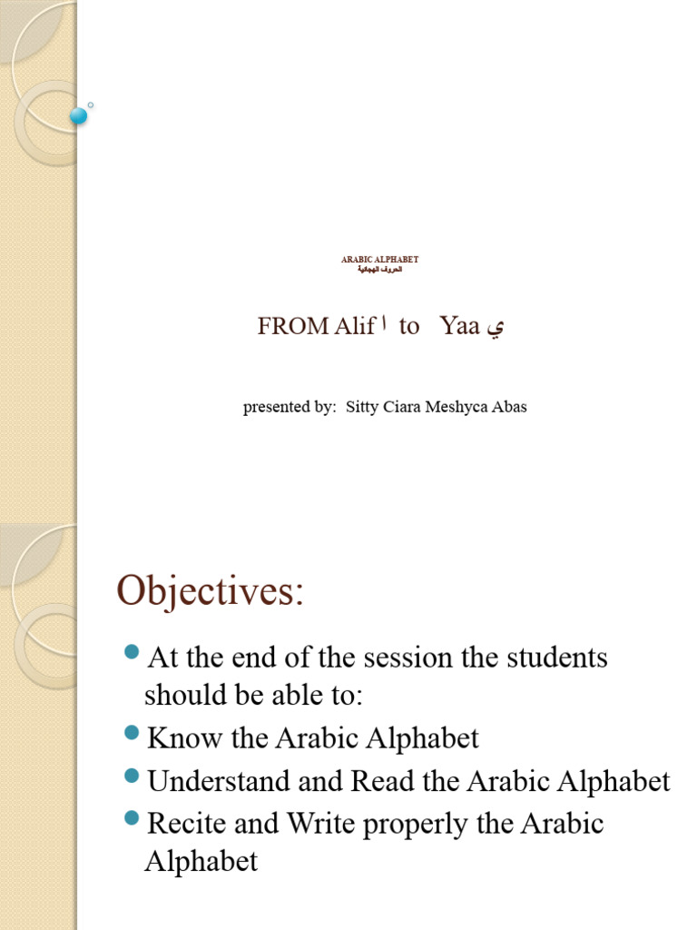 S2 M1L2 Arabic+Alphabet+AliftoYaa Updated+ (Autosaved) | PDF | Allah ...