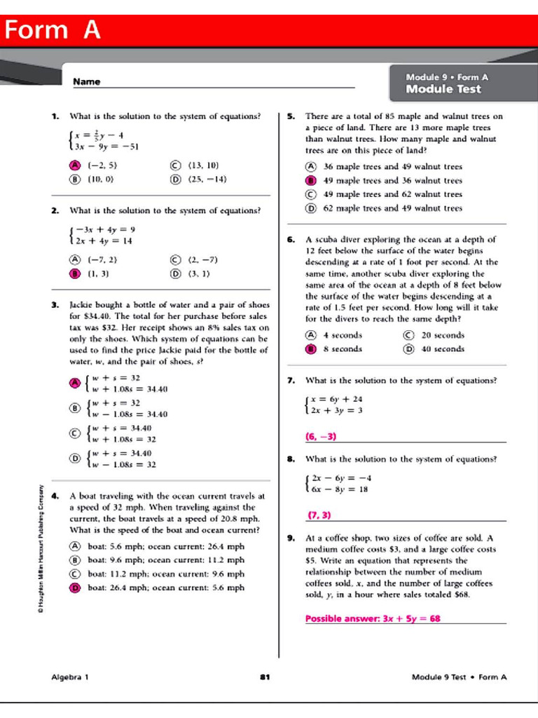 Test Answer | PDF