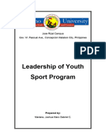Leadership of Youth Sport Program