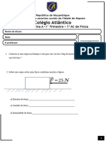 2 Teste de fisica claase