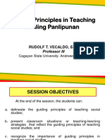 Guiding Principles in Teaching Araling Panlipunan