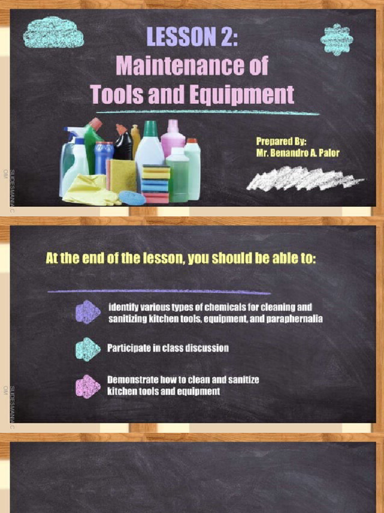 Lesson 2 MAintenance of Tools | PDF