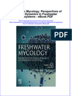 Full download book Freshwater Mycology Perspectives Of Fungal Dynamics In Freshwater Ecosystems Pdf pdf