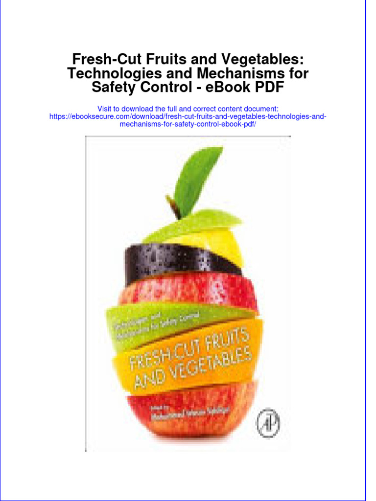 Full Download Book Fresh Cut Fruits and Vegetables Technologies and