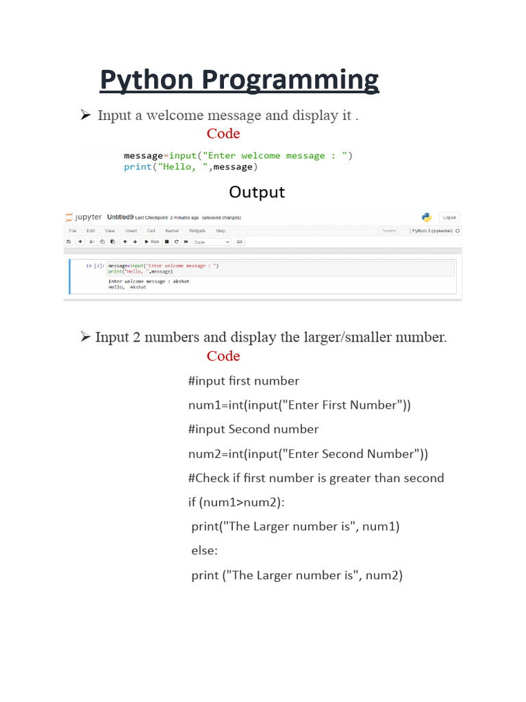 Python Programming | PDF | Discrete Mathematics | Elementary Mathematics