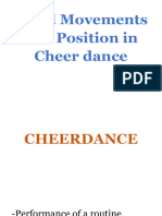 Hand Movements and Position in Cheer Dance