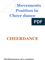 Hand Movements and Position in Cheer dance