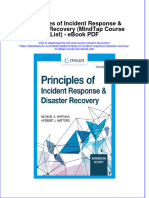 Full Download Book Principles of Incident Response Disaster Recovery Mindtap Course List PDF
