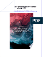 Full Download Book Fundamentals of Ecosystem Science PDF