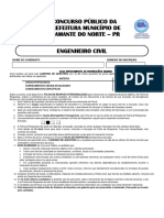 Concurso Público Da Prefeitura Município de Diamante Do Norte - PR Engenheiro Civil