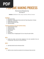 Perfume Process