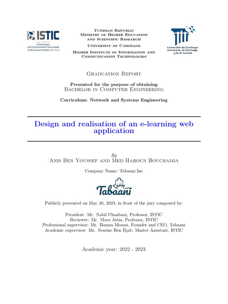 Template Rapport ISTIC PFE | PDF | Scrum (Software Development) | Use Case