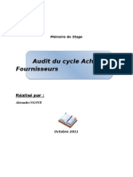 Audit Cycle Achat FNS