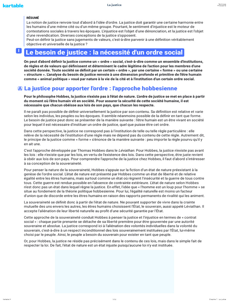 Justice et approche hobbesienne | PDF | Justice | Crime et violence