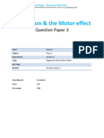 22.3 - Magnetism The Motor Effect QP - Gsce Edexcel Physics