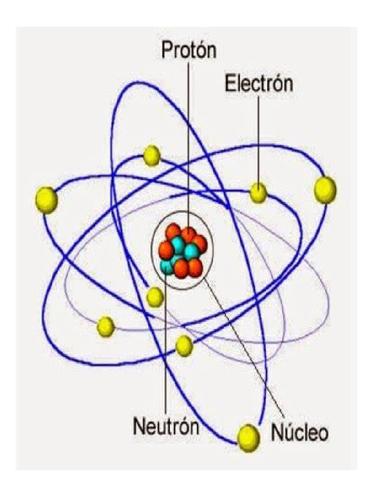 Teoria Atomica Pdf Núcleo Atómico Electrón